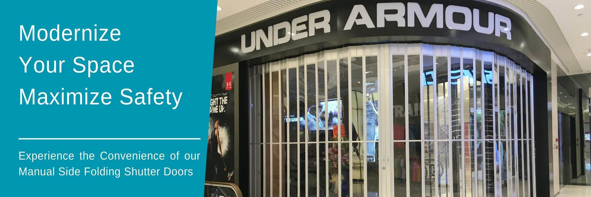 kualitas Pintu Roller Shutter Transparan pabrik