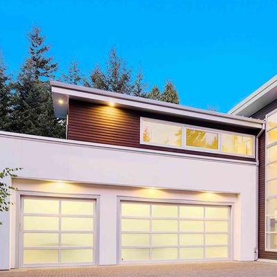 Transparan Lihat Melalui Garasi Roller Pintu Full View Garasi Rolling Shutter Pintu
