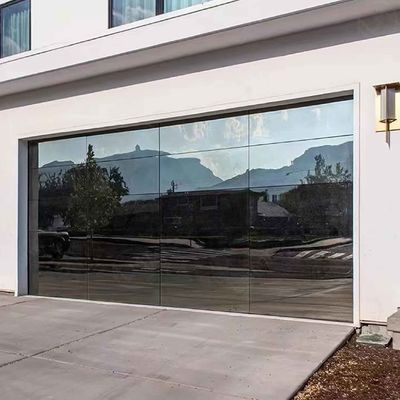 100% Transparansi Kaca bening Pintu Garasi Roller Shutter Listrik
