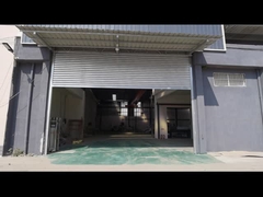 0.8mm Ketebalan Slat Standar Gerbang Listrik Eksternal Lapisan Baja Pintu Rol Industri